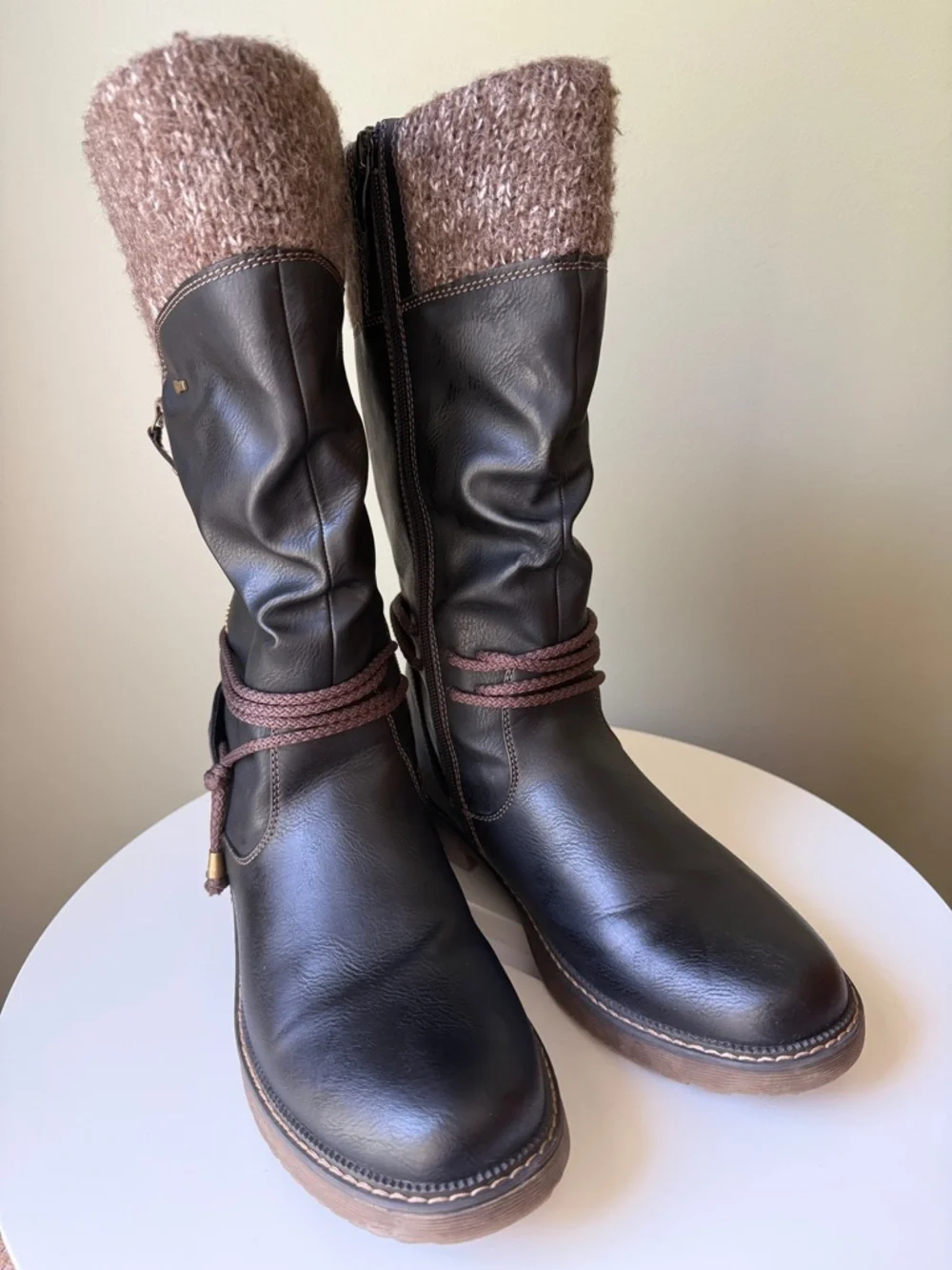 Spring Step Acaphine boots Vegan faux shearling water-resistant EU 42 US 10.5-11